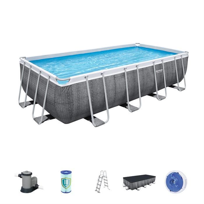 Bestway Power Steel Rectangular Pool Set 5.49mx2.74mx1.22m 56998