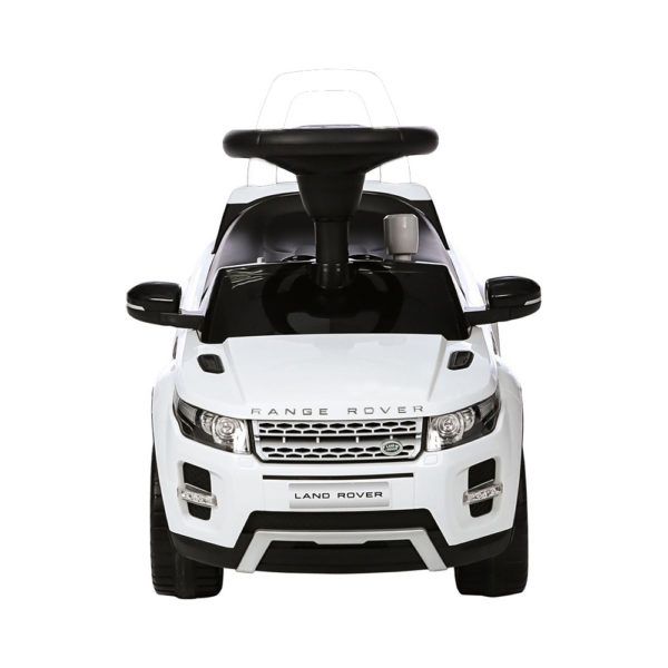 Range Rover Pushing Car White 348