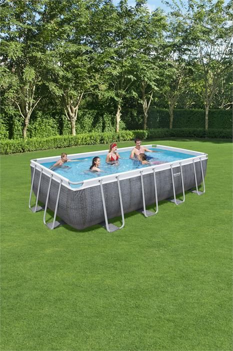 Bestway Power Steel Rectangular Pool Set 5.49mx2.74mx1.22m 56998