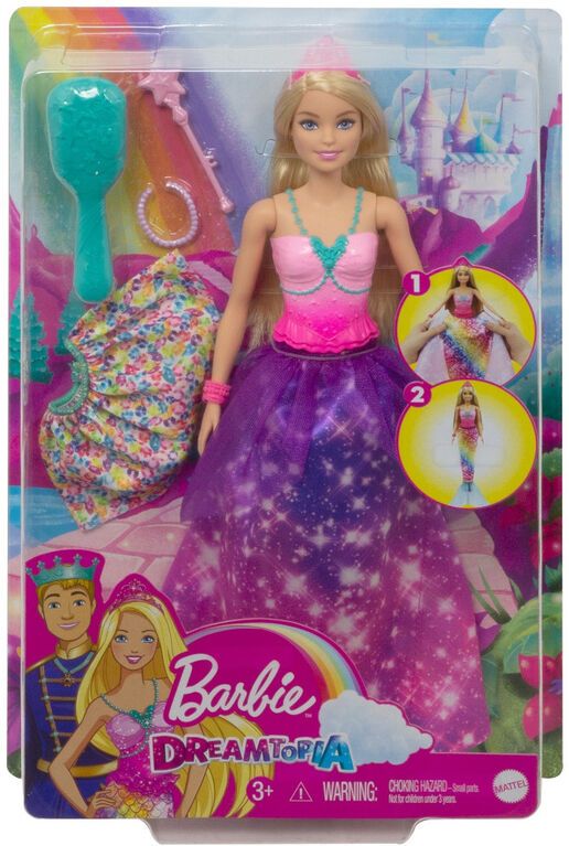 Barbie Dreamtopia 2-In-1 Princess To Mermaid Fashion GTF92