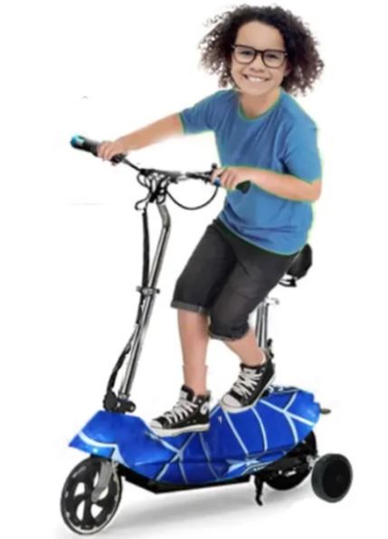 Electric Scooter with Seat Blue BD007