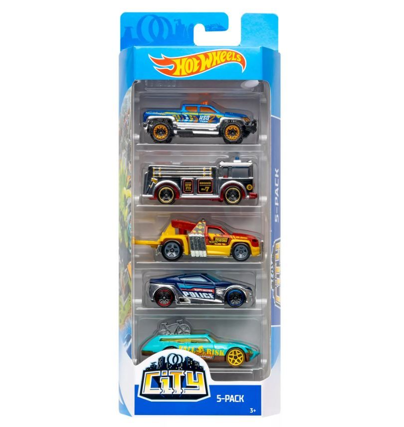 Hot Wheels 5-Car Collector Die Cast Gift Pack Assorted