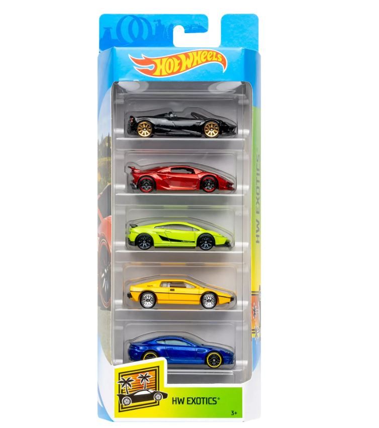 Hot Wheels 5-Car Collector Die Cast Gift Pack Assorted