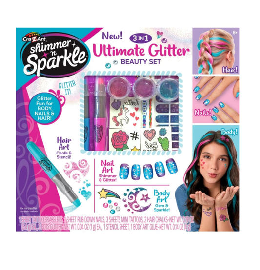 Shimmer N Sparkle New Ultimate Glitter Beauty Set 65501