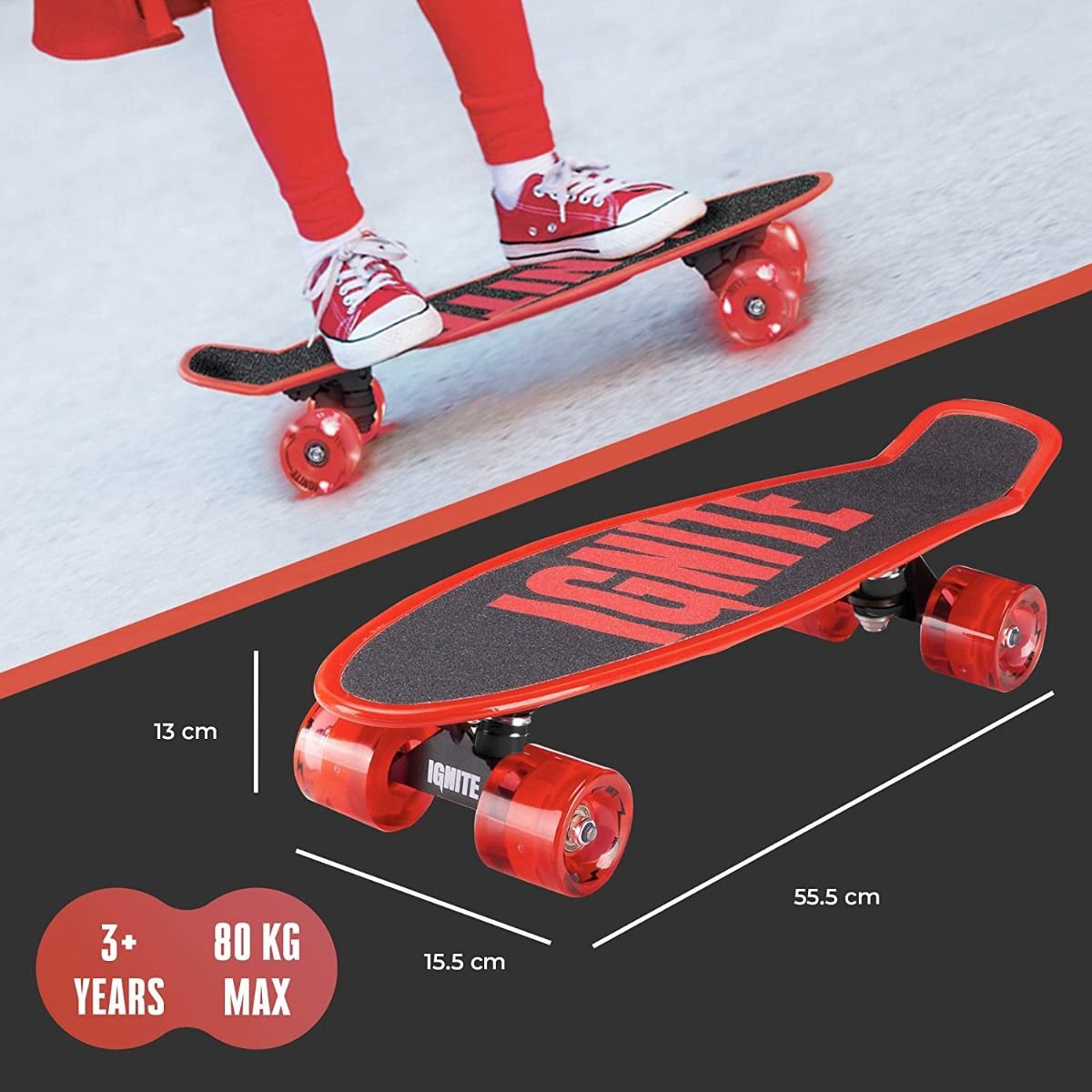 Ignite Tyro Skateboard Combo Pack Red IGN-COM-TYR-RED