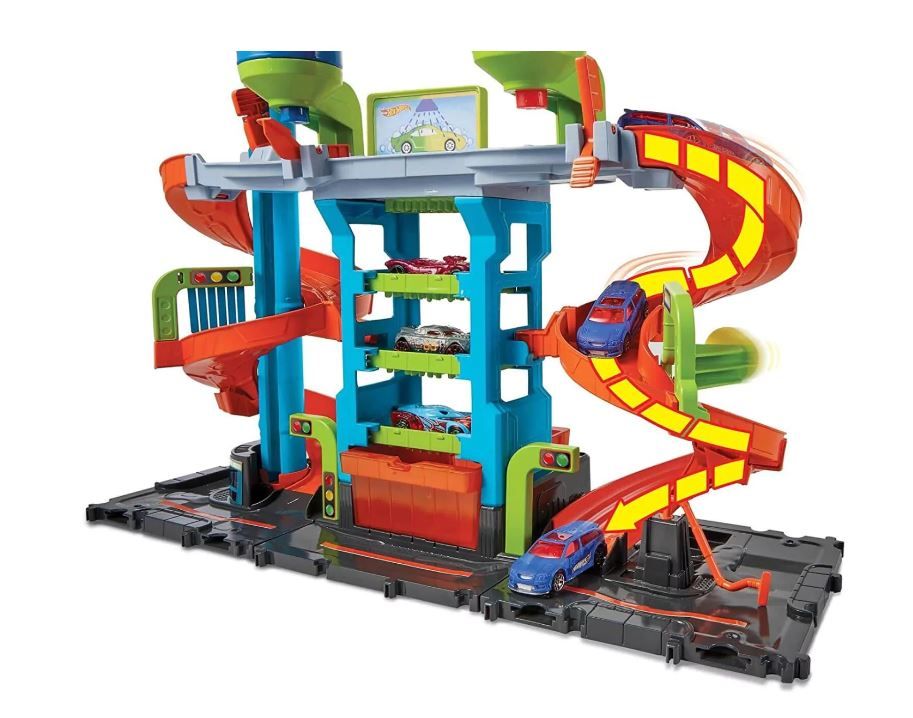 Hot Wheels City Color Sifters Mega Tower Car Wash HDP05