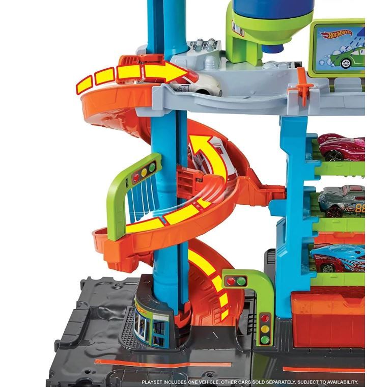 Hot Wheels City Color Sifters Mega Tower Car Wash HDP05