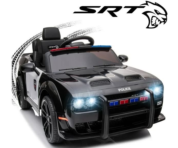 Ride On Dodge Challenger SRT Police Car 12V/2M Black