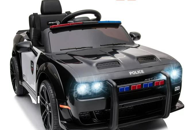 Ride On Dodge Challenger SRT Police Car 12V/2M Black