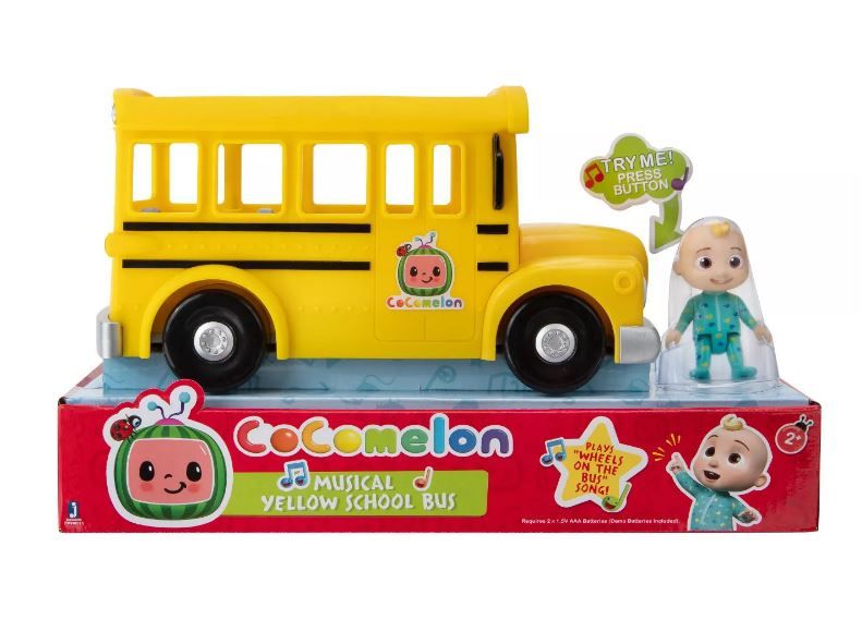 Cocomelon Musical Yellow School Bus With JJ Figure