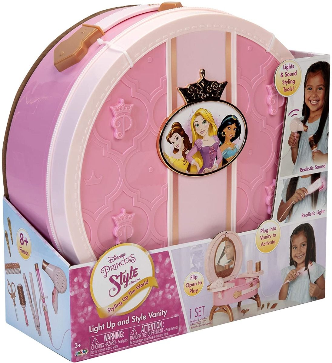 Disney Princess Style Collection Light Up & Style Vanity 210404