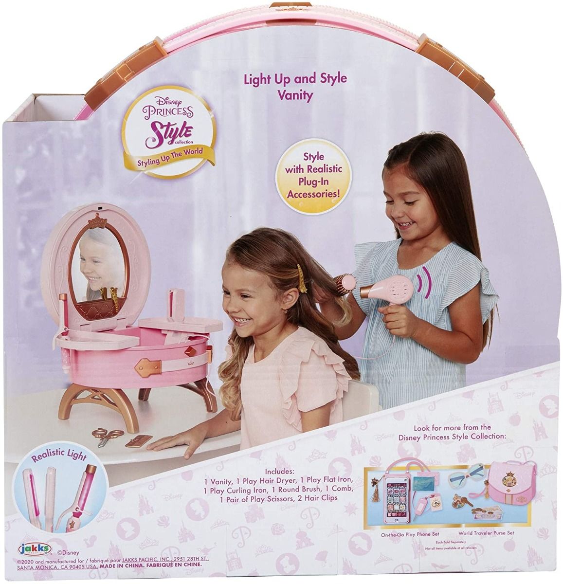 Disney Princess Style Collection Light Up & Style Vanity 210404