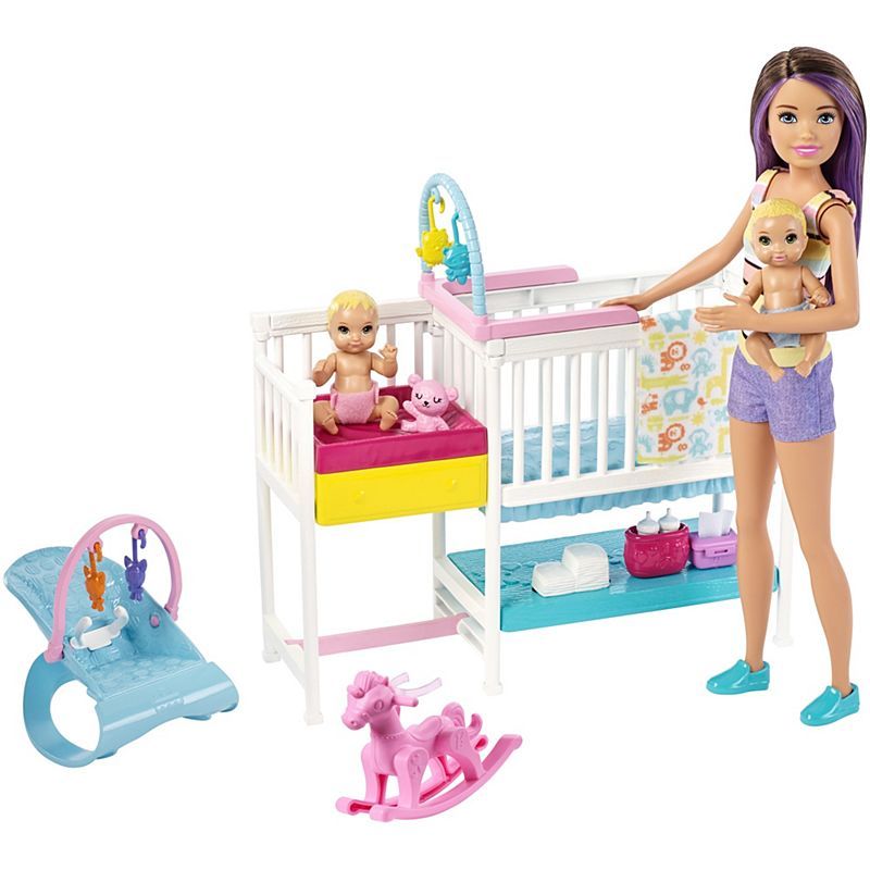 Barbie Skipper Babysitters Inc. Nap N Nurture Nursery Dolls GFL38