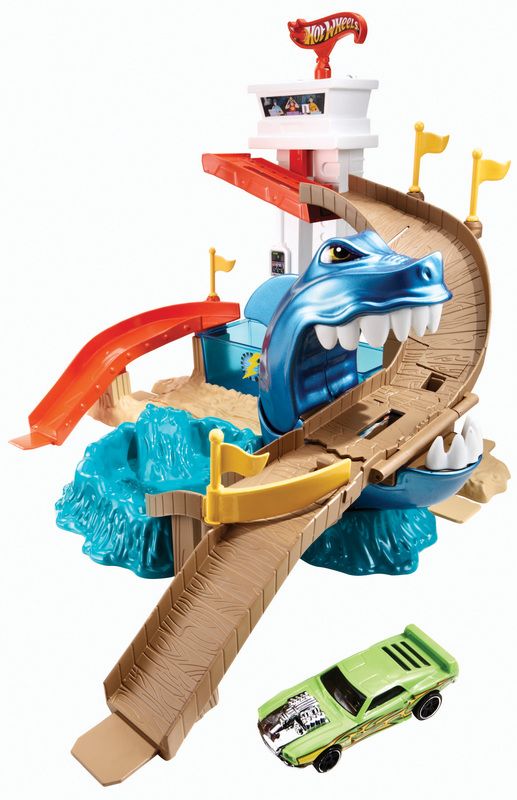 Hot Wheels City Colour Shifters Sharkport Showdown Playset BGK04