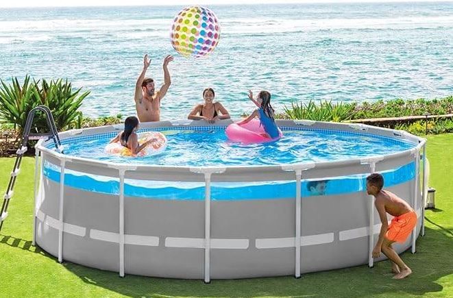 Intex Prism Frame Clearview Premium Round Pool Set 4.27mx1.07m