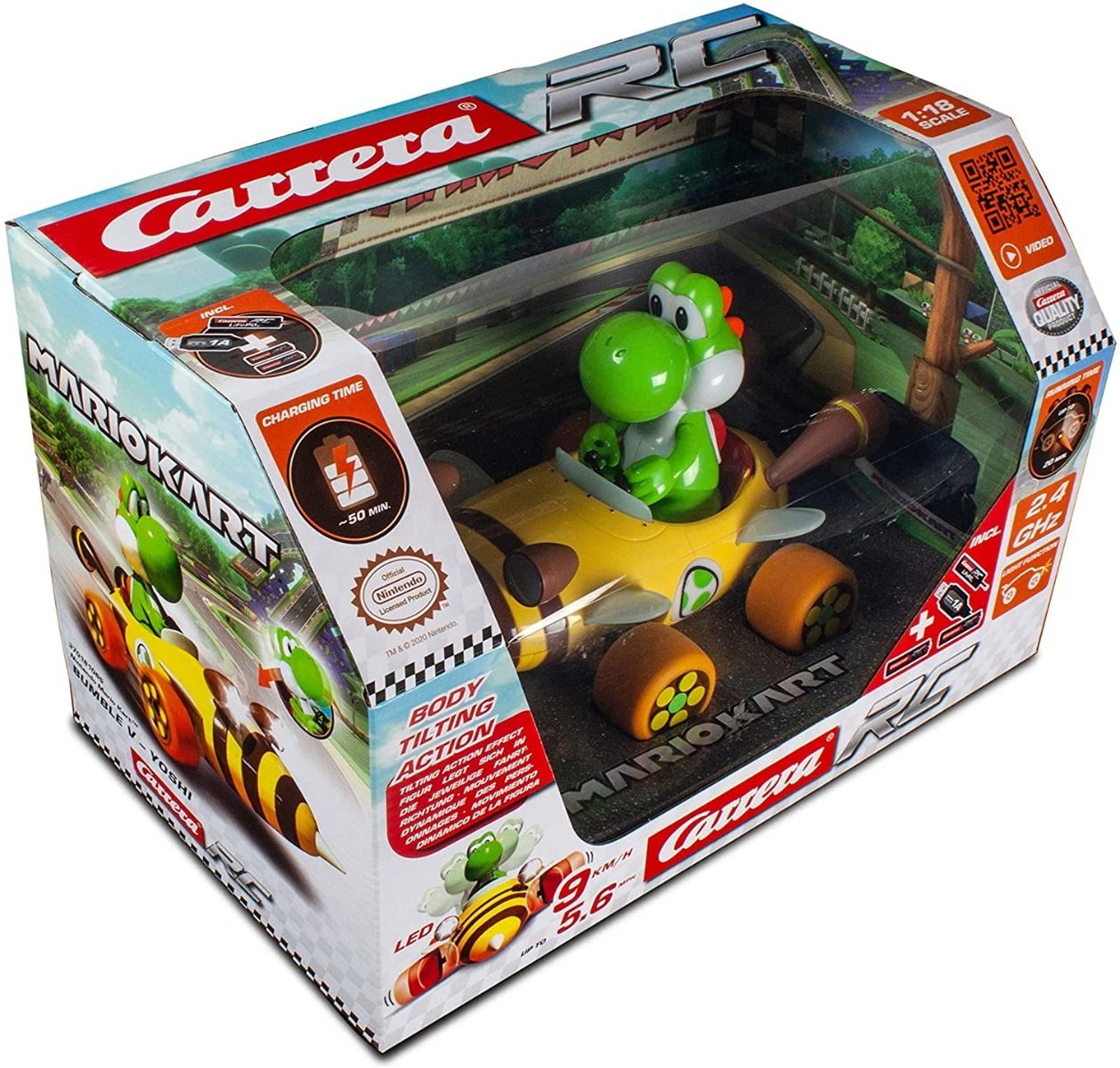 Carrera Bumble V Yoshi RC Mario Kart 1:18 181065