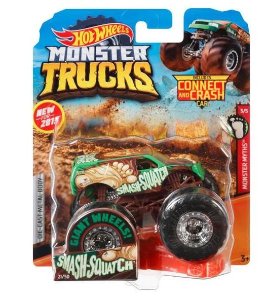 Hot Wheels Monster Truck Basic Pack Of 1 (1:64, Styles May Vary)