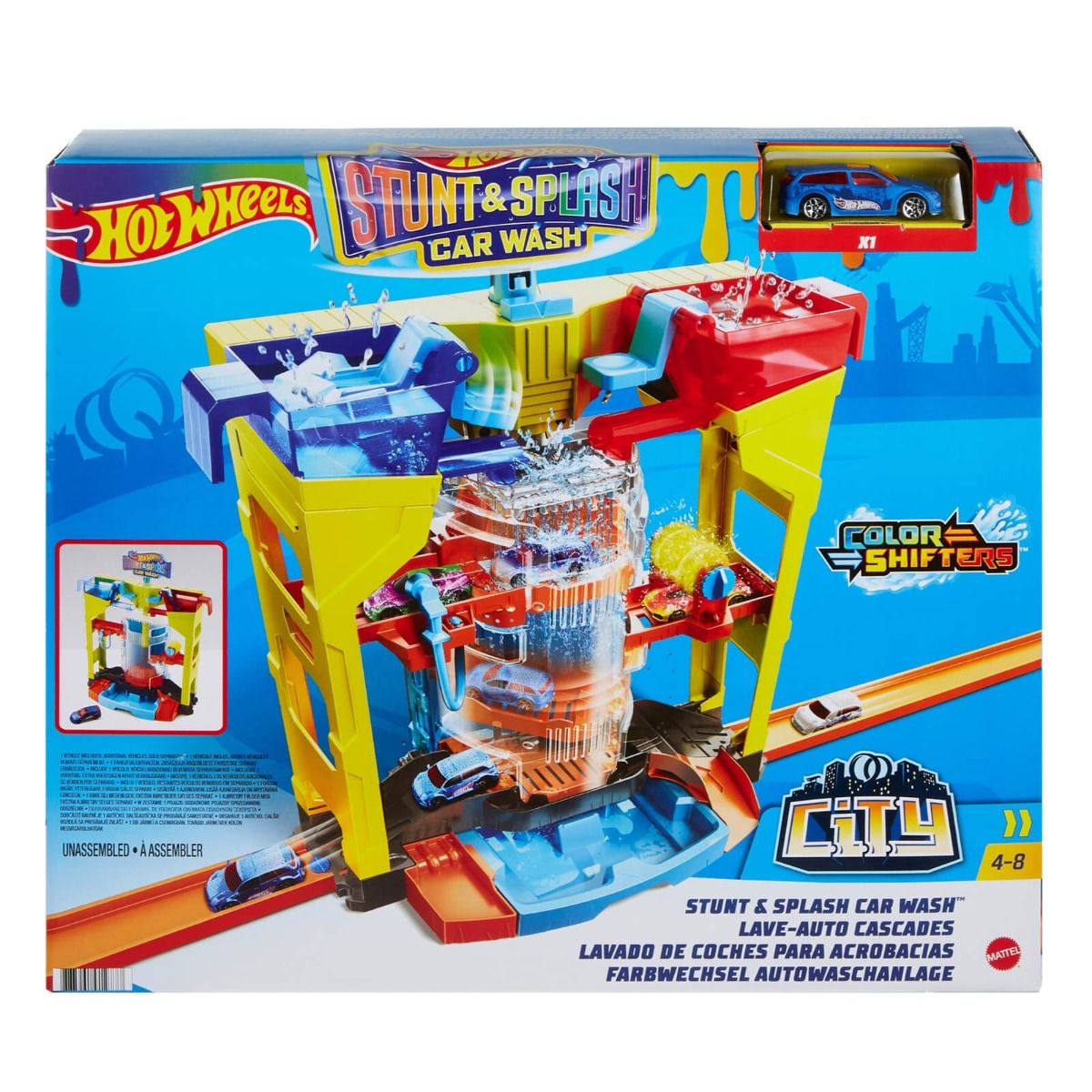 Hot Wheels City Car Wash Playset