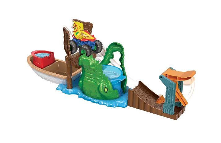 Hot Wheels Monster Trucks Color Shifters Swamp Chomp Playset HGV14