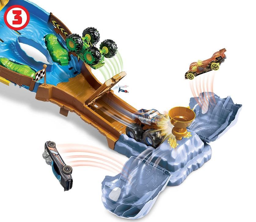 Hot Wheels Monster Trucks Wreckin' Raceway - Course Demolition HGV12