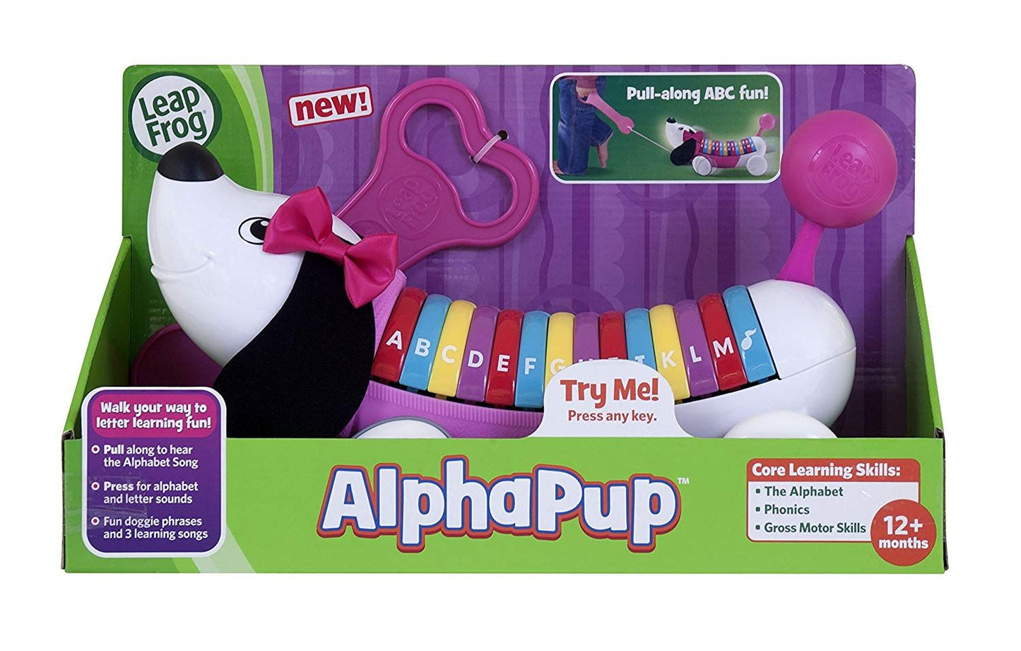 LeapFrog AlphaPup Pink Interactive Alphabet Learning 80-19242E