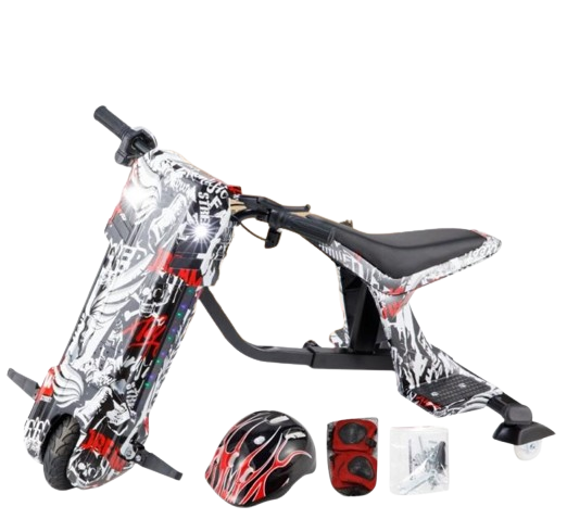 Drift Scooter With Seat 36V White PR003-07