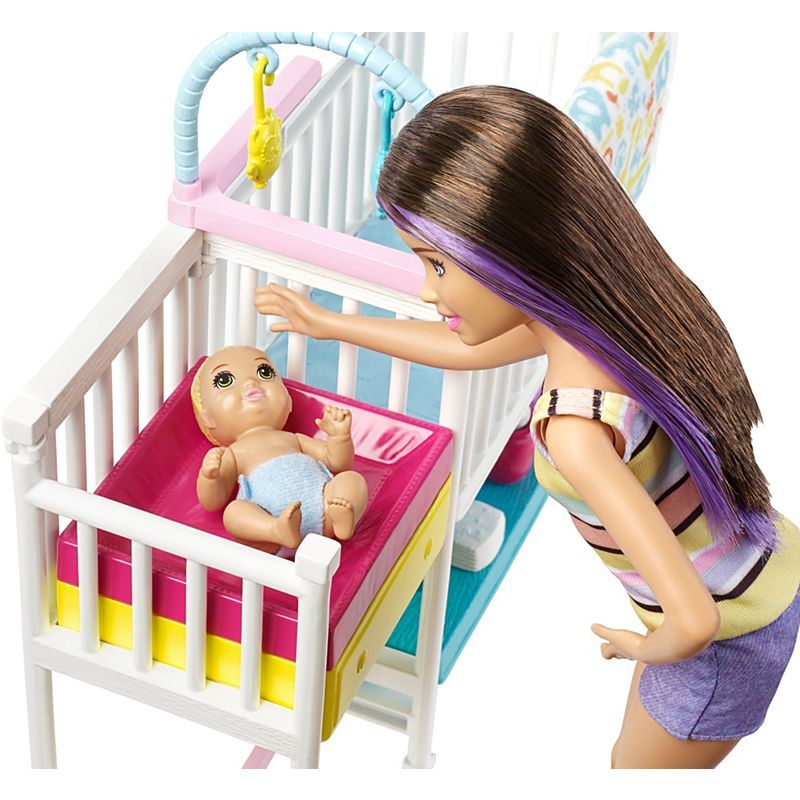 Barbie Skipper Babysitters Inc. Nap N Nurture Nursery Dolls GFL38