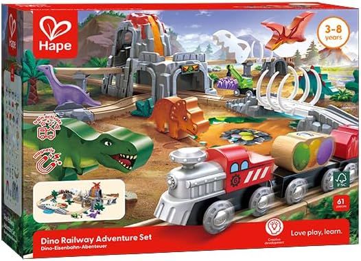 Hape Dinosaur Railway Adventure Set E3795