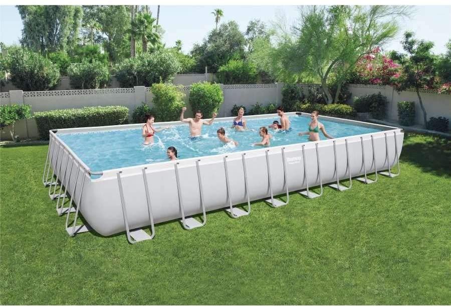 Bestway Power Steel Above Ground Rectangular Frame Pool (956x488x132cm) 56623