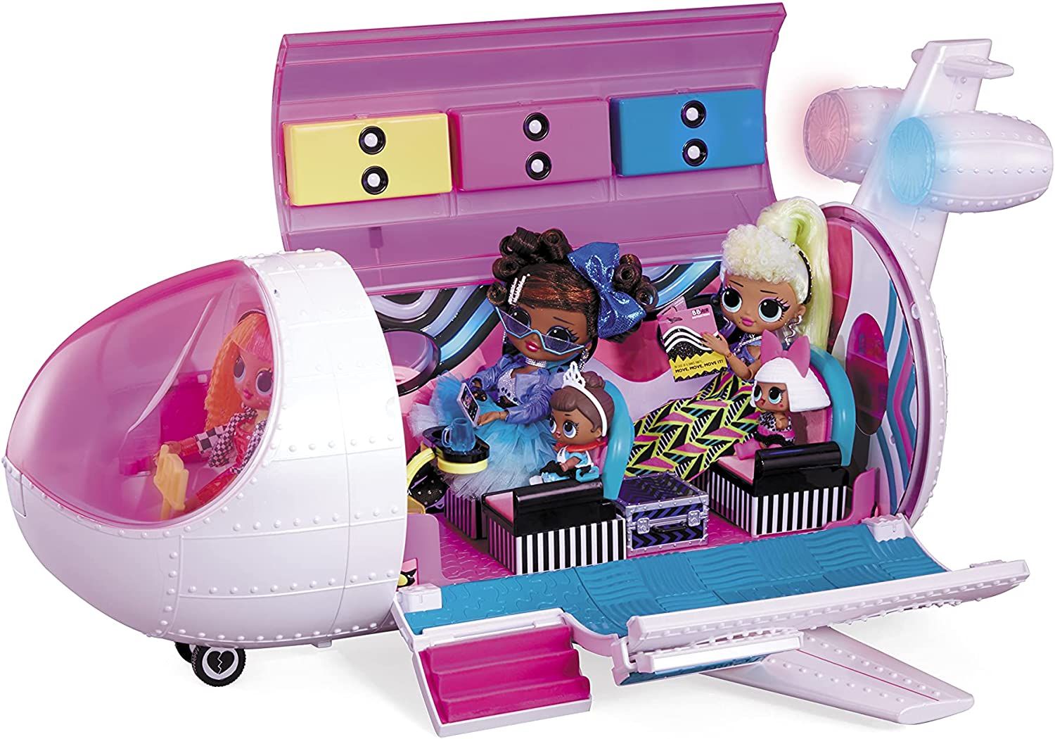 LOL Surprise! OMG Plane 4-In-1 Playset With 50 Surprises Vehicle MGA-576051