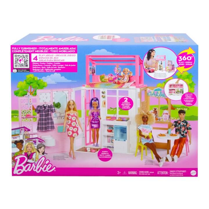 Barbie House With Doll HCD47