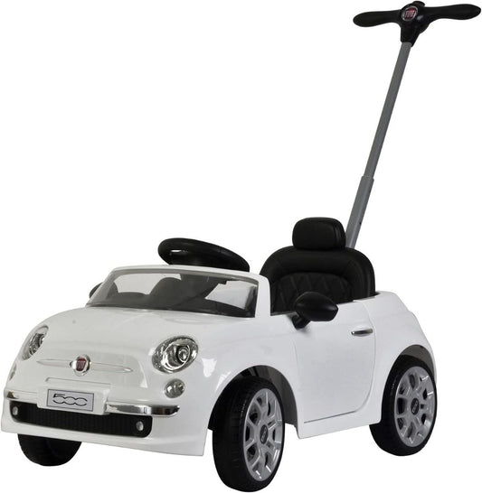 FIAT 500 Pushing Car White 3622