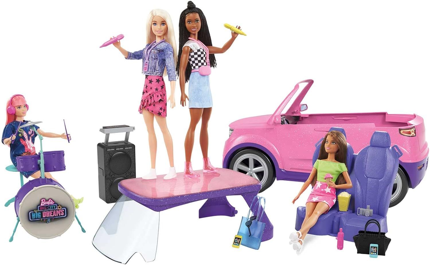 Barbie Big City Big Dreams Transforming Vehicle Playset GYJ25