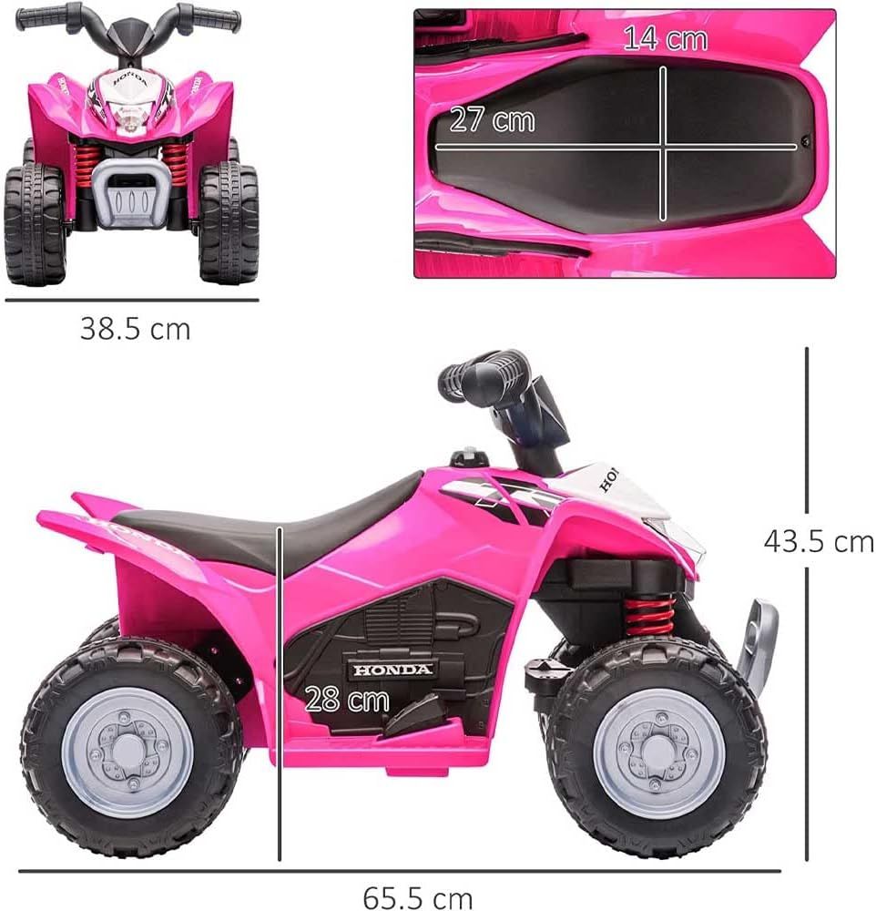 Quad Bike Honda ATV Electric Ride On Pink 733