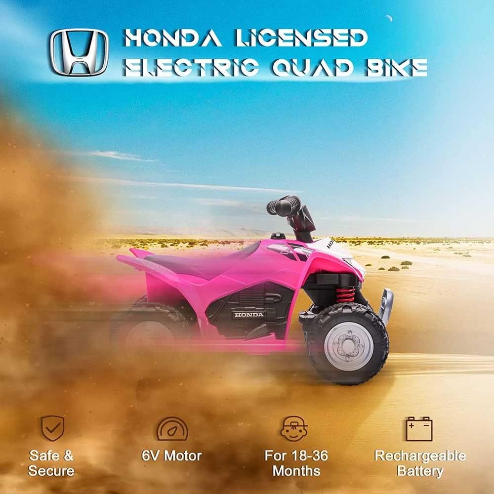 Quad Bike Honda ATV Electric Ride On Pink 733