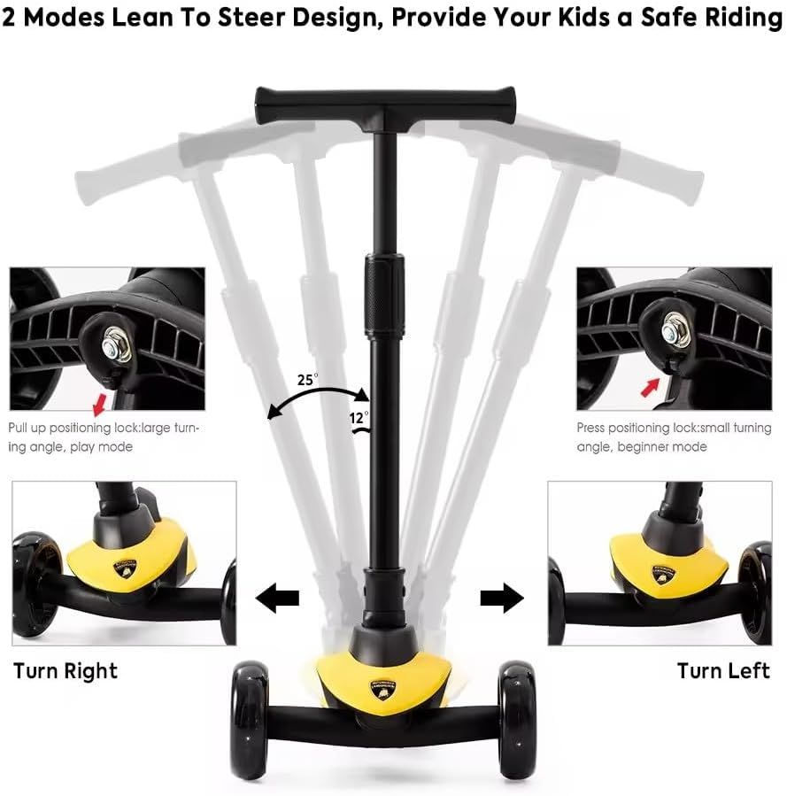 Lamborghini Scooter With Seat Yellow LEB-LB2005-S-YL