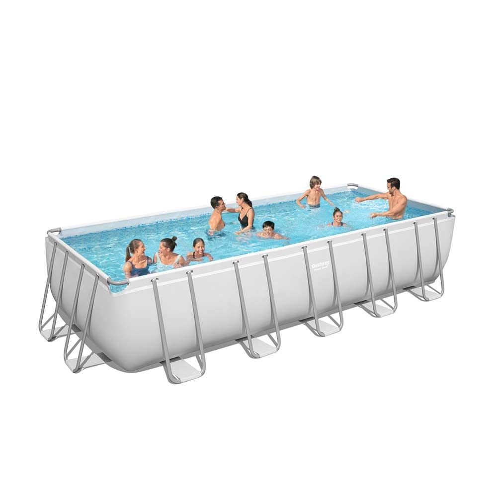 Bestway Power Steel Rectangular Above Ground Pool 640 X 274 X 132cm 5612B