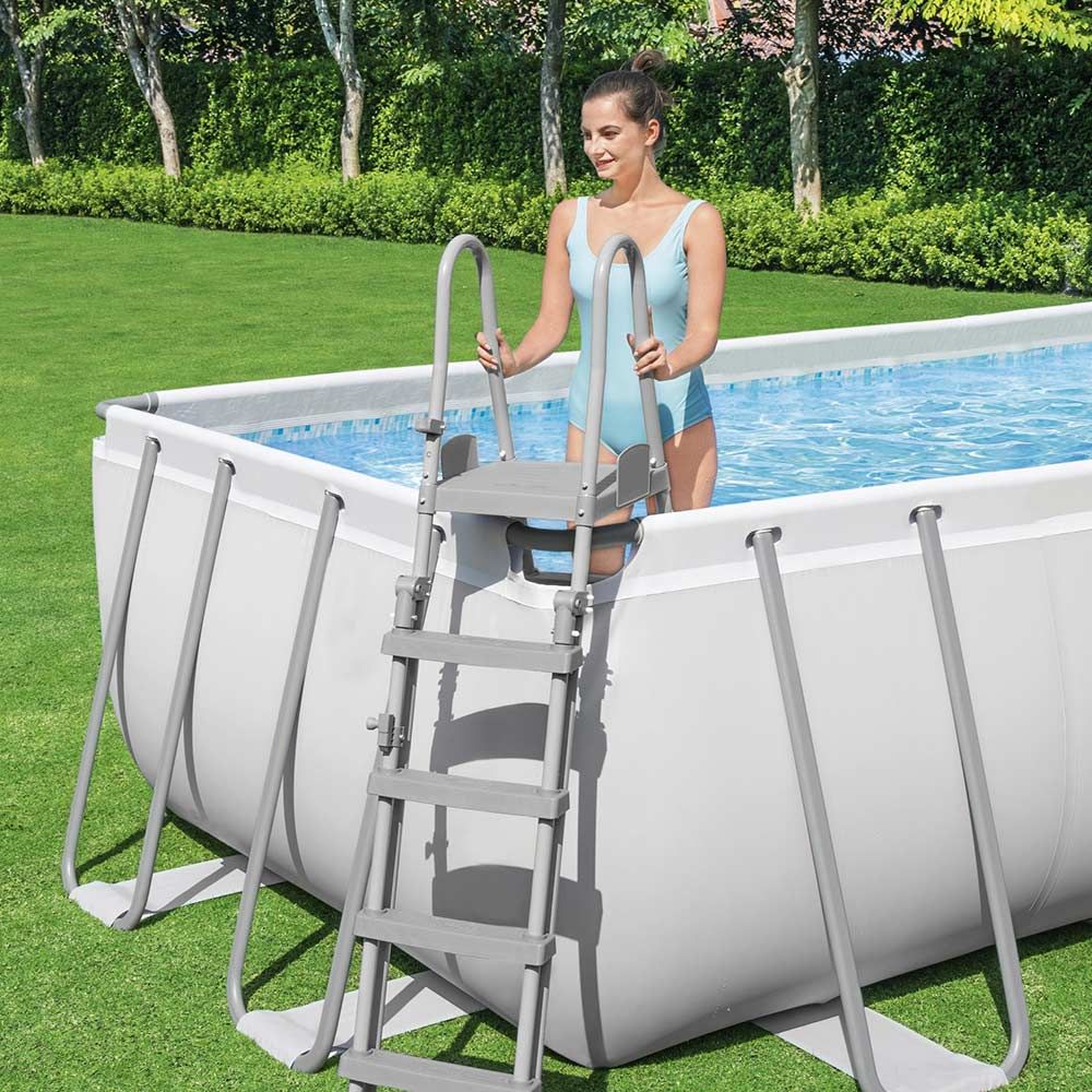 Bestway Power Steel Rectangular Above Ground Pool 640 X 274 X 132cm 5612B