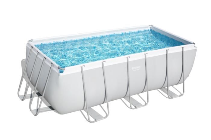 Bestway Above Ground Frame Pool Rectangular 4.12mx2.01x1.22m 56456