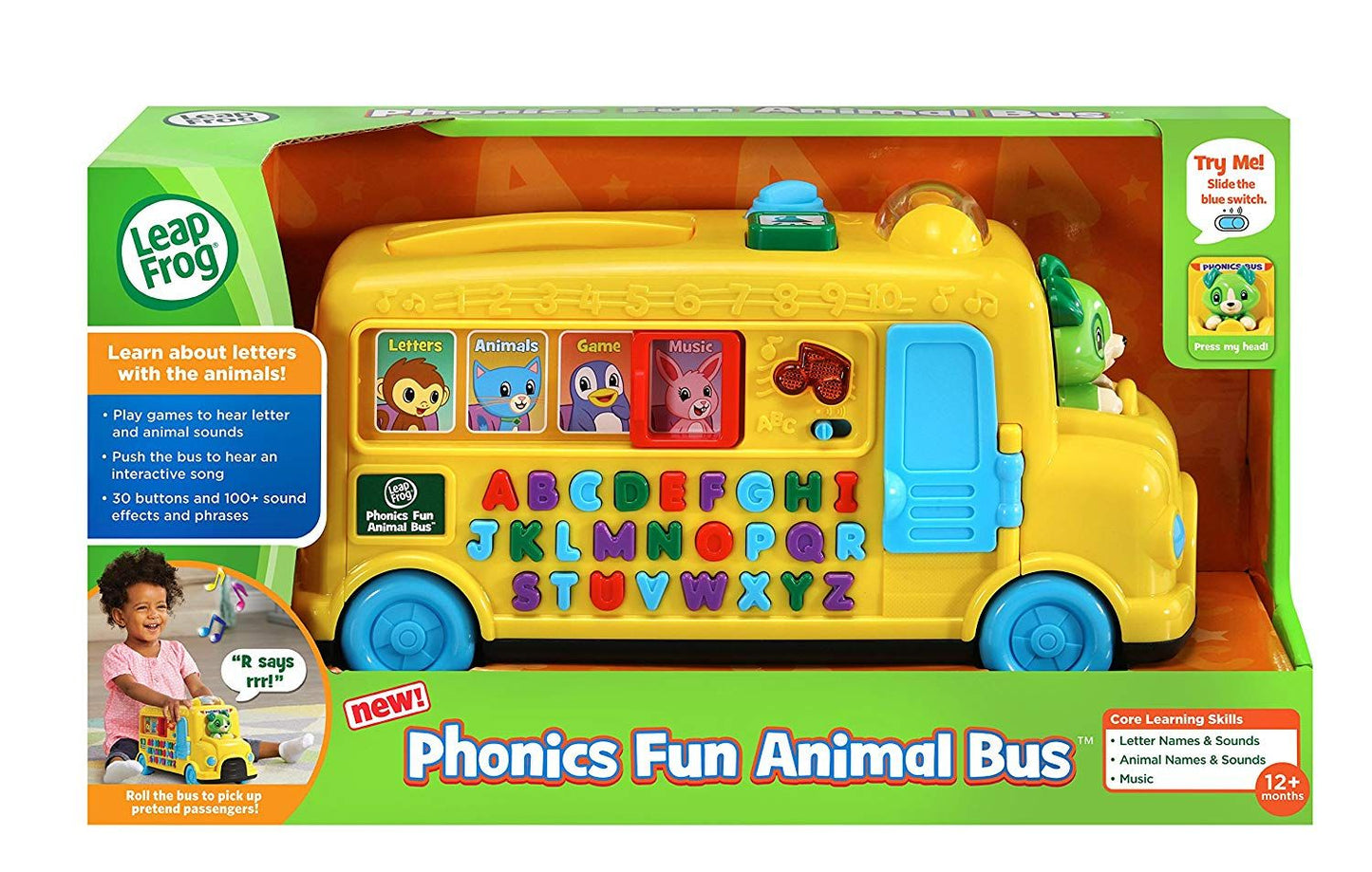 LeapFrog Phonics Fun Animal Bus 80-601300