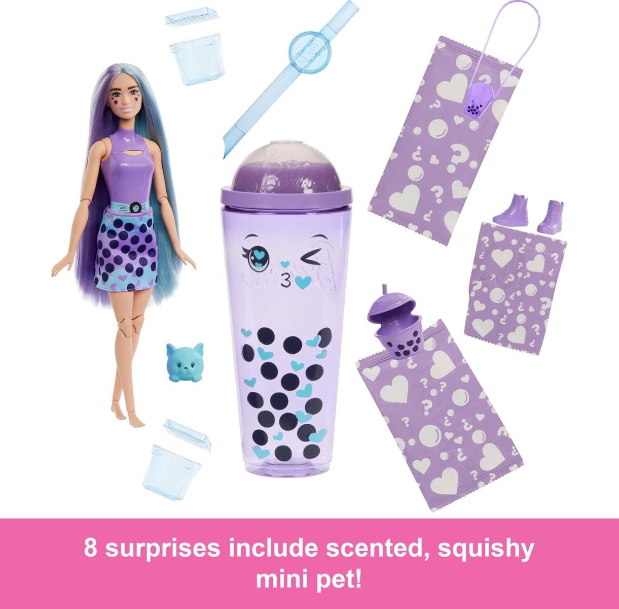 Barbie Pop Reveal Bubble Tea Series - Taro Milk HTJ19