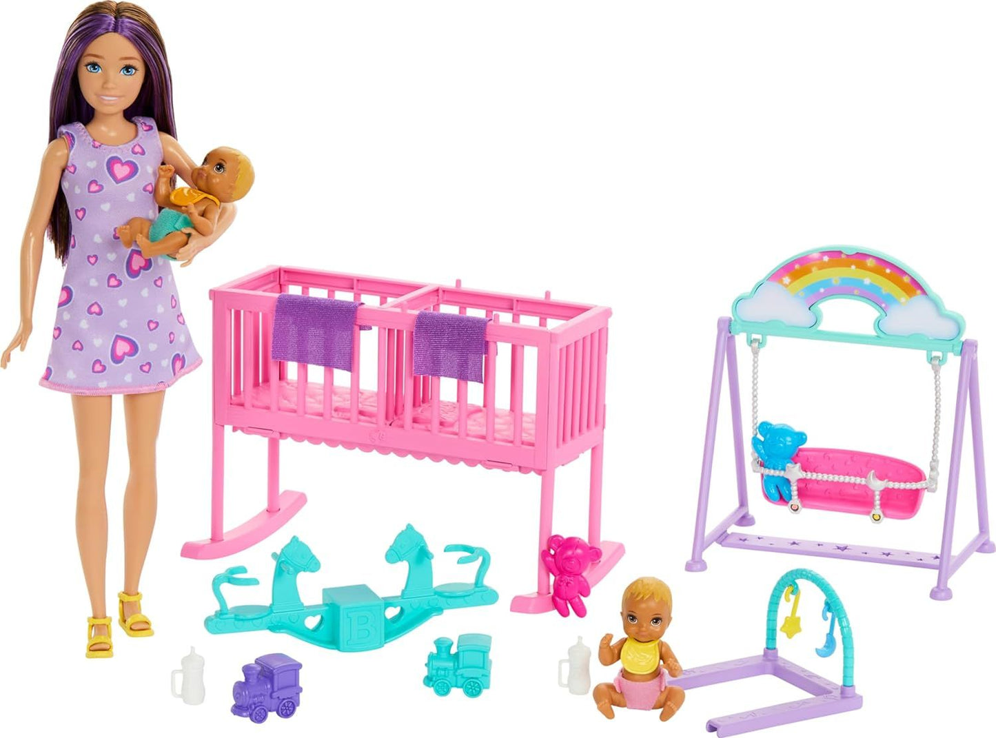 Barbie Skipper Babysitters - Twinning Nursery Playset HXM99