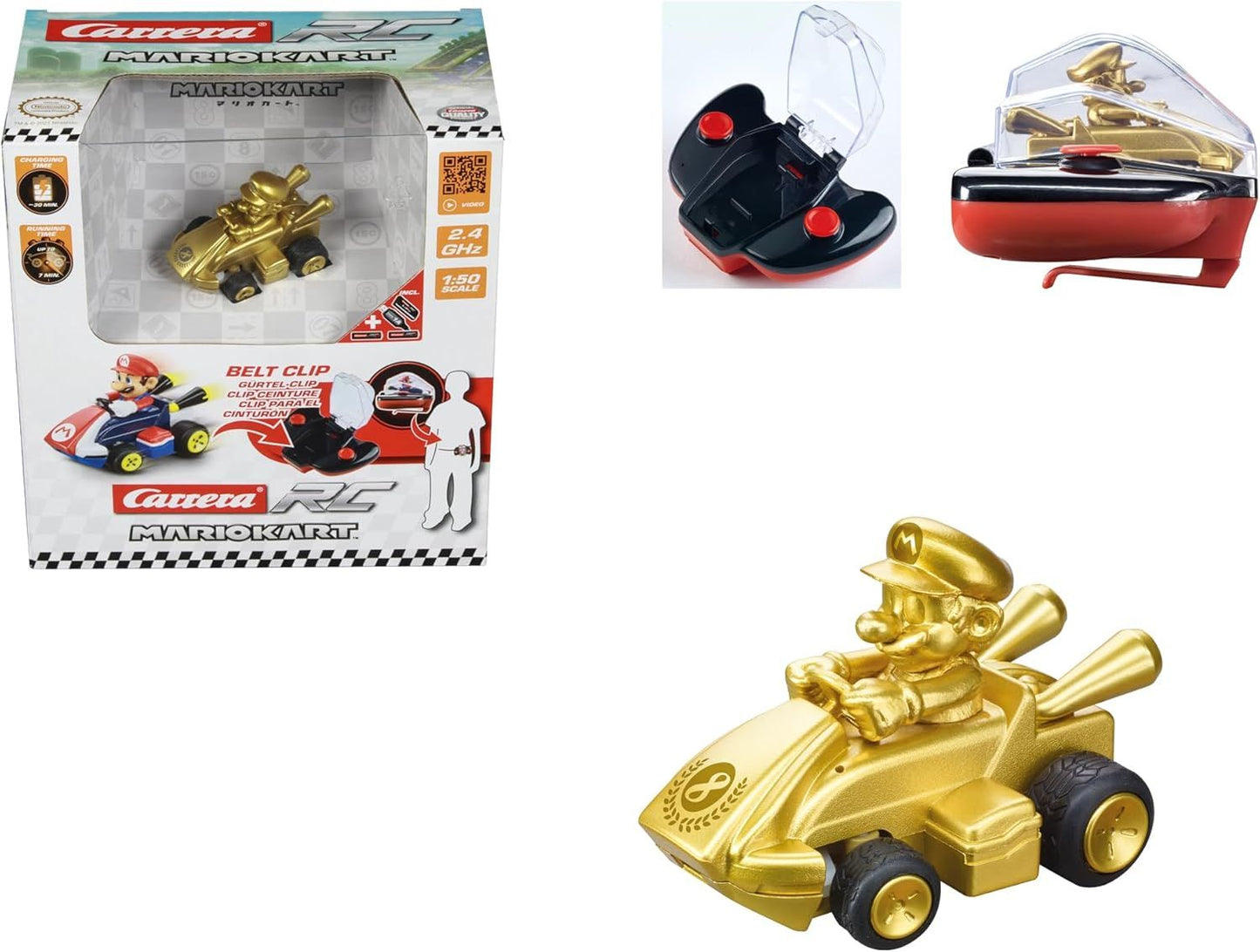 Carrera Mario Kart Mini RC Mario - Gold