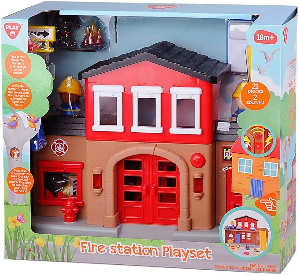 PlayGo Fire Station Playset 9844