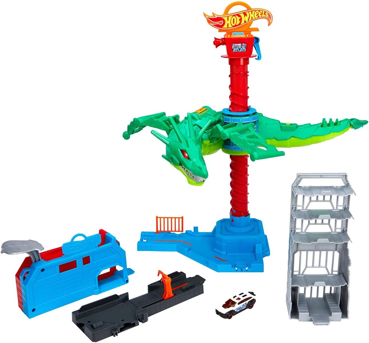 Hot Wheels City Air Attack Dragon Playset GJL13