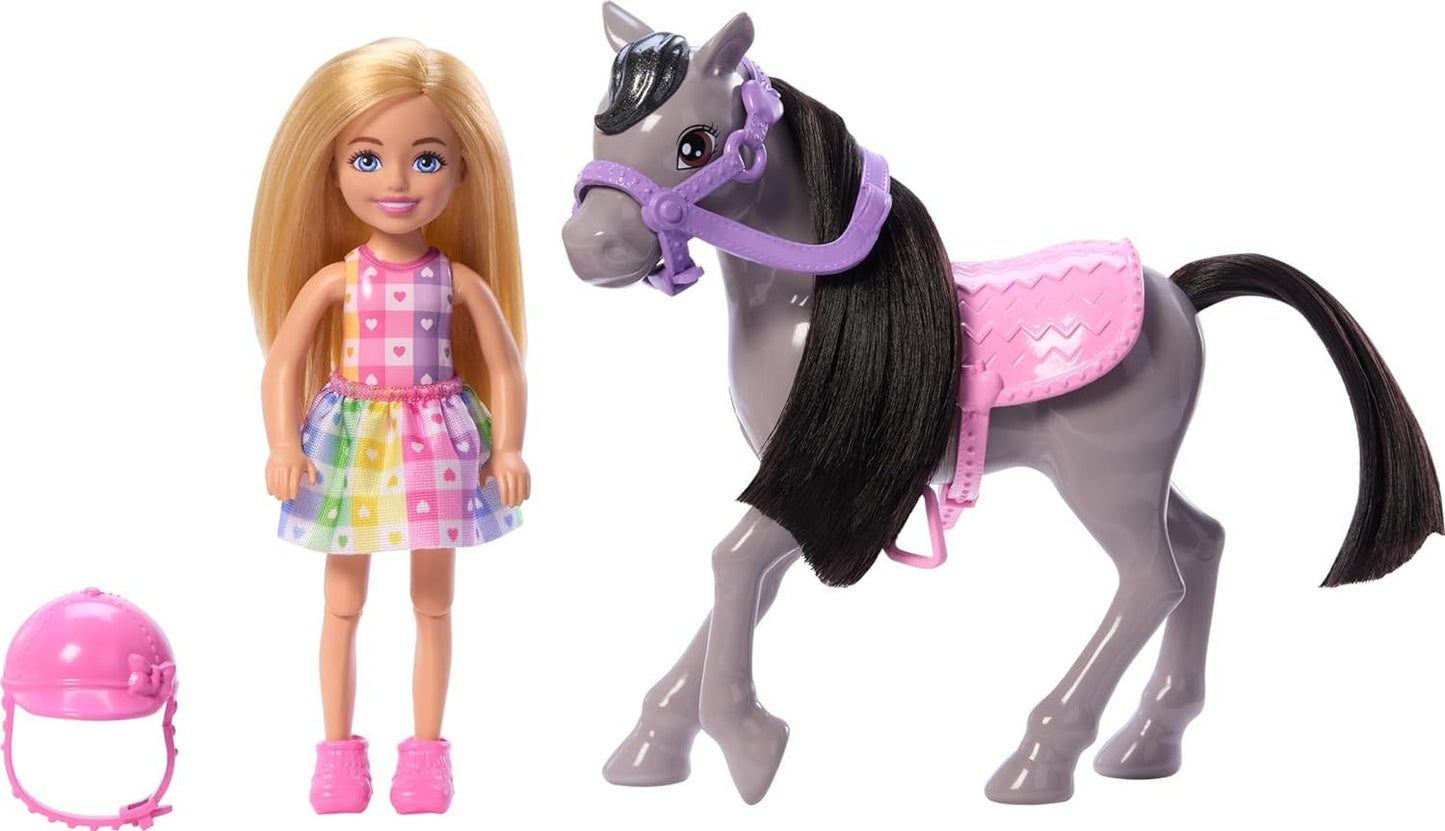 Barbie Club Chelsea & Pony- Blonde Doll HTK29