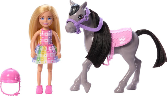 Barbie Club Chelsea & Pony- Blonde Doll HTK29