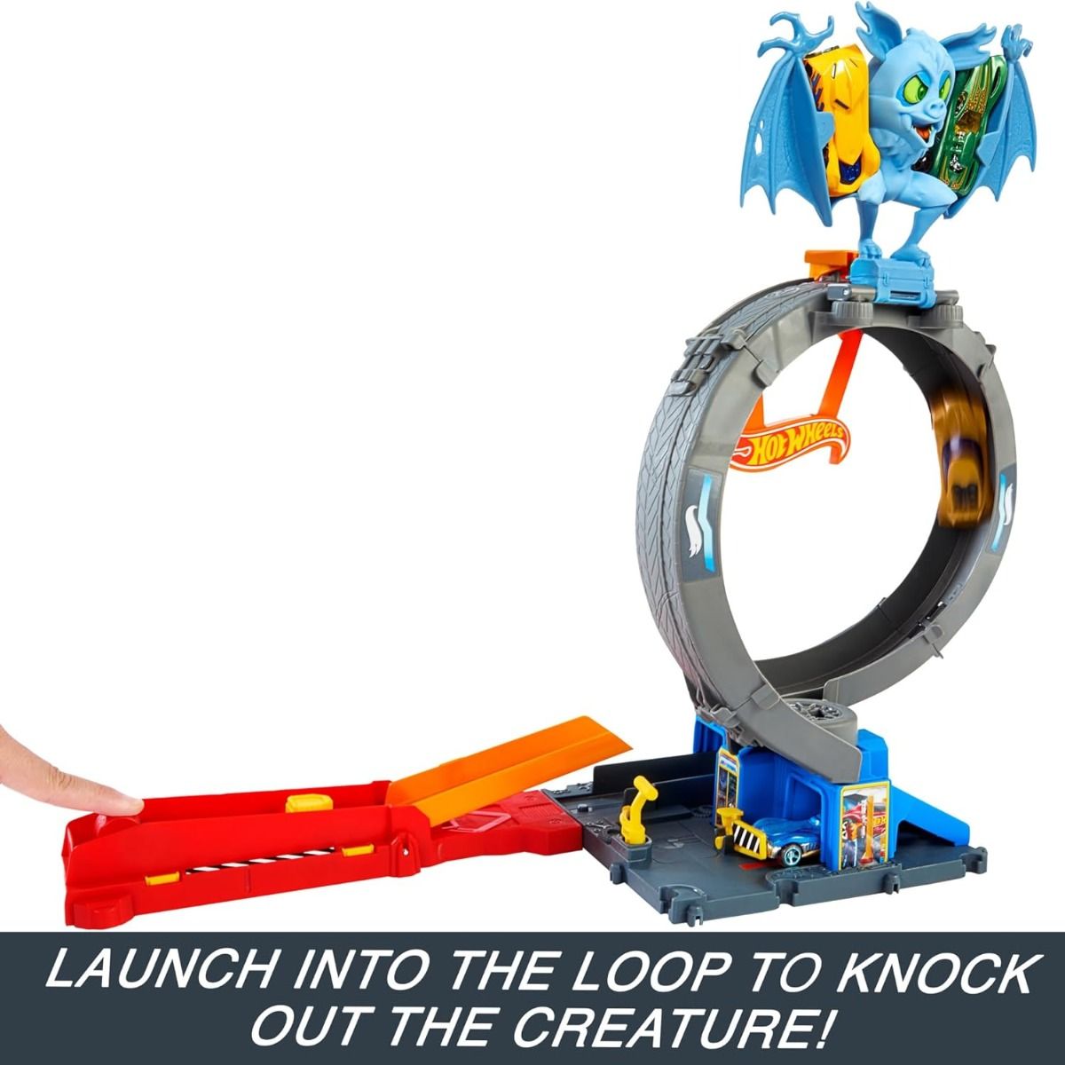 Hot Wheels City Bat Loop Attack HTN78