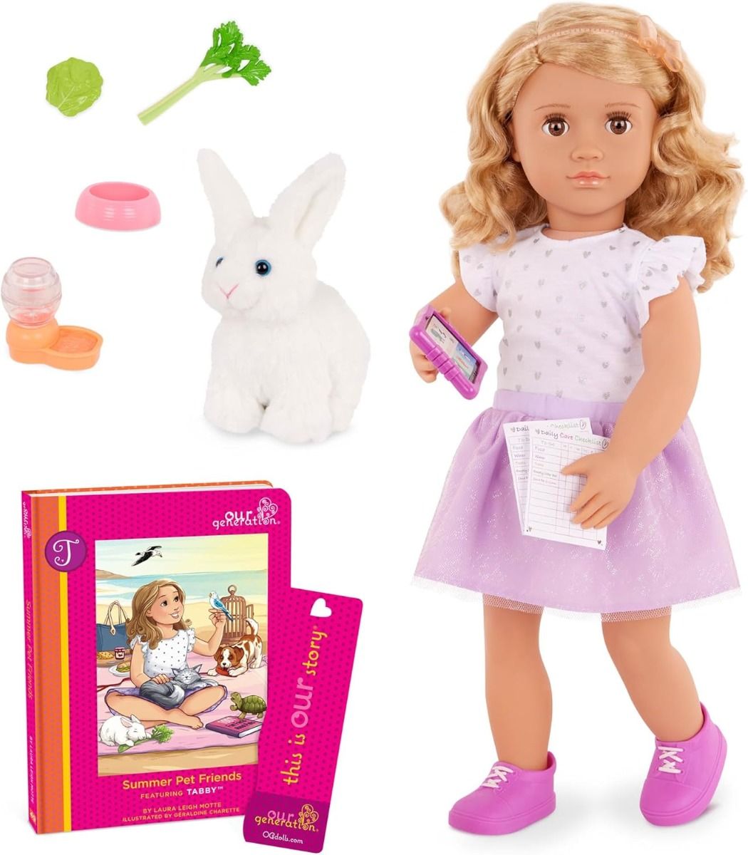 Our Generation Deluxe Pet Lover Doll With Book