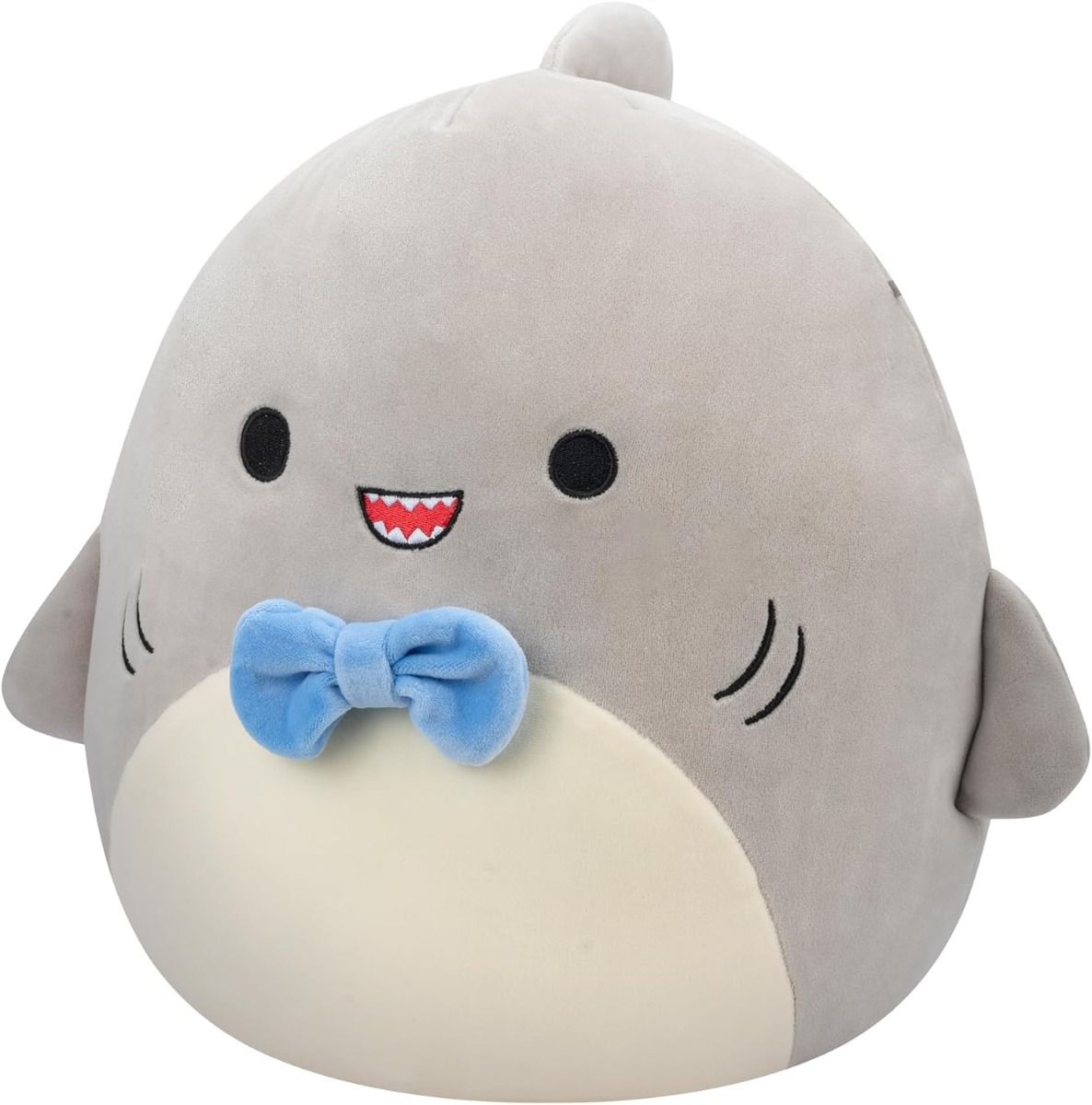 Squishmallow Gordon-Gry Shark Blu Bowtie SQCR05379